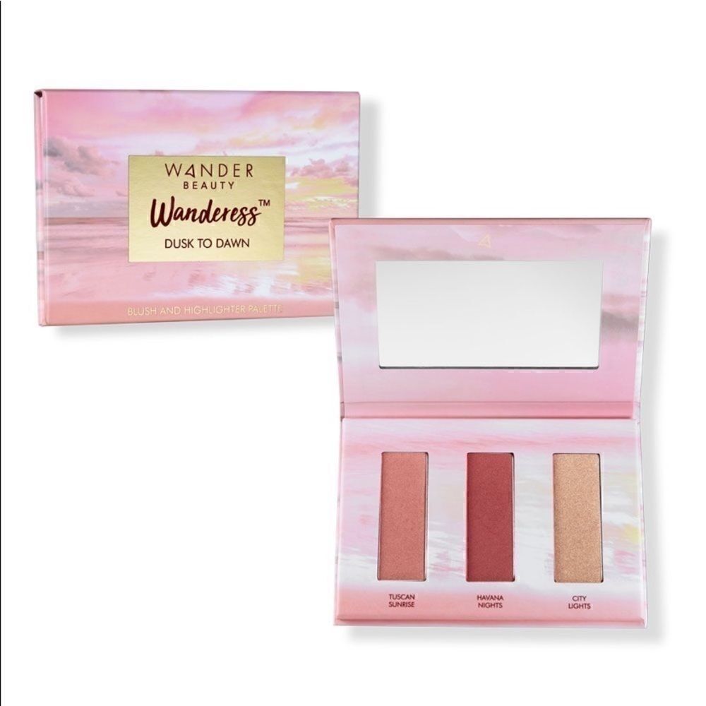 Wander beauty highlighter and blush palette